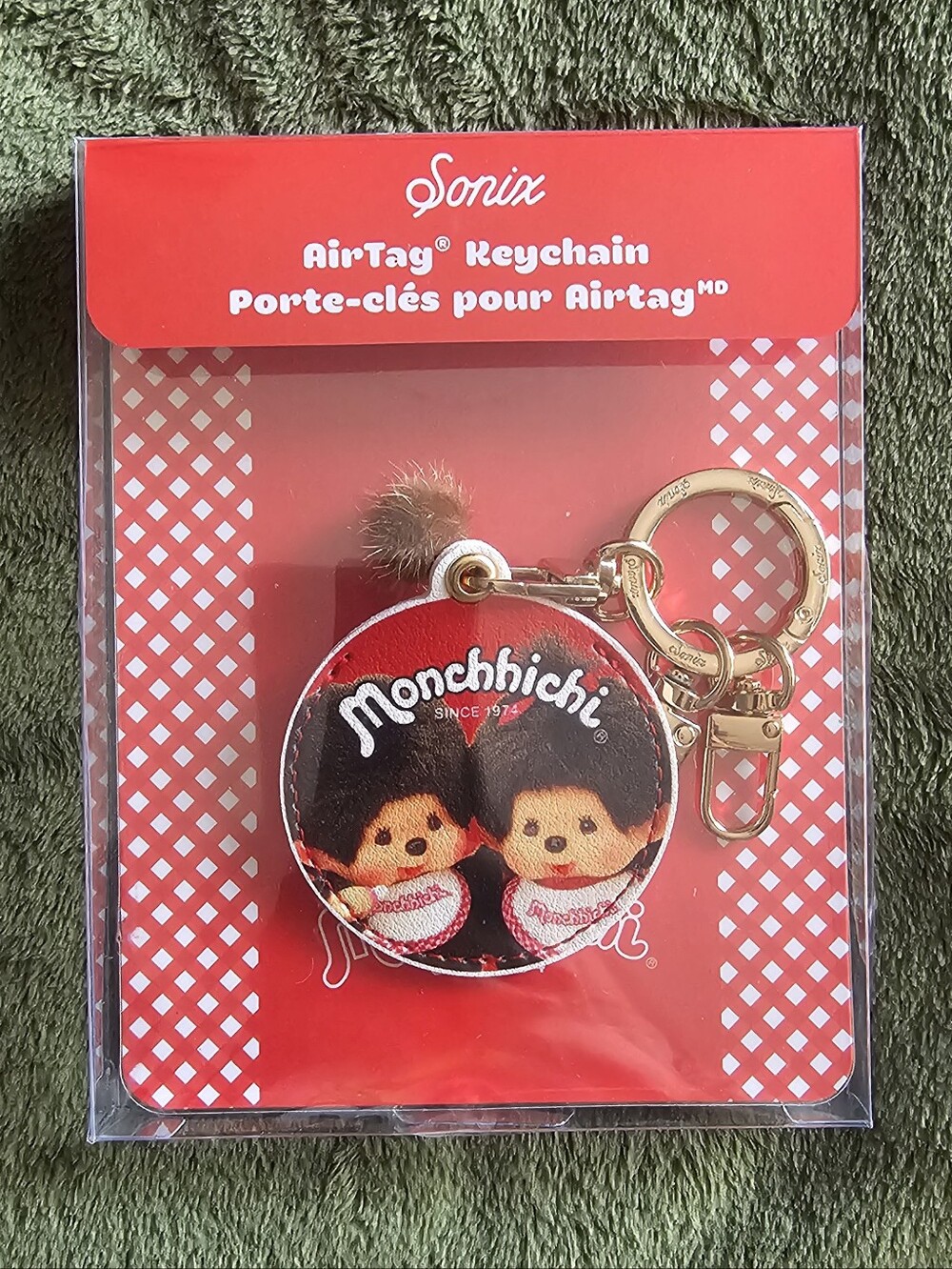 Monchhichi AirTag Keychain Charm